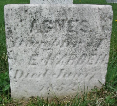 Agnes Harden tombstone